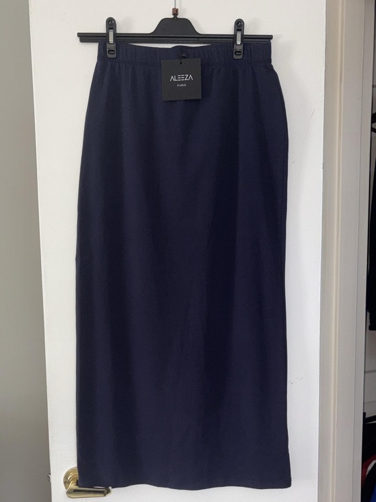 Aleeza paris Dresses & Skirts - navy maxi skirt by Aleeza Paris features a sleek, straight silhouette